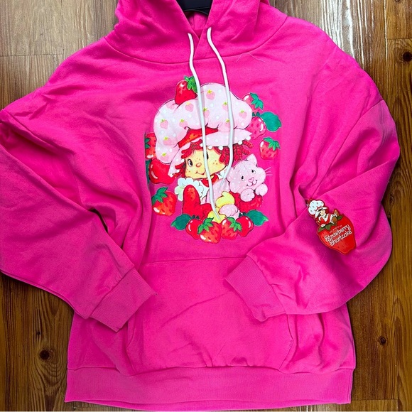 Jackets & Blazers - Strawberry shortcake hot pink pullover jacket